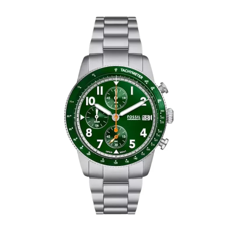 Fossil Sporty Tourer Chronograph Green Men's Watch- FS6048